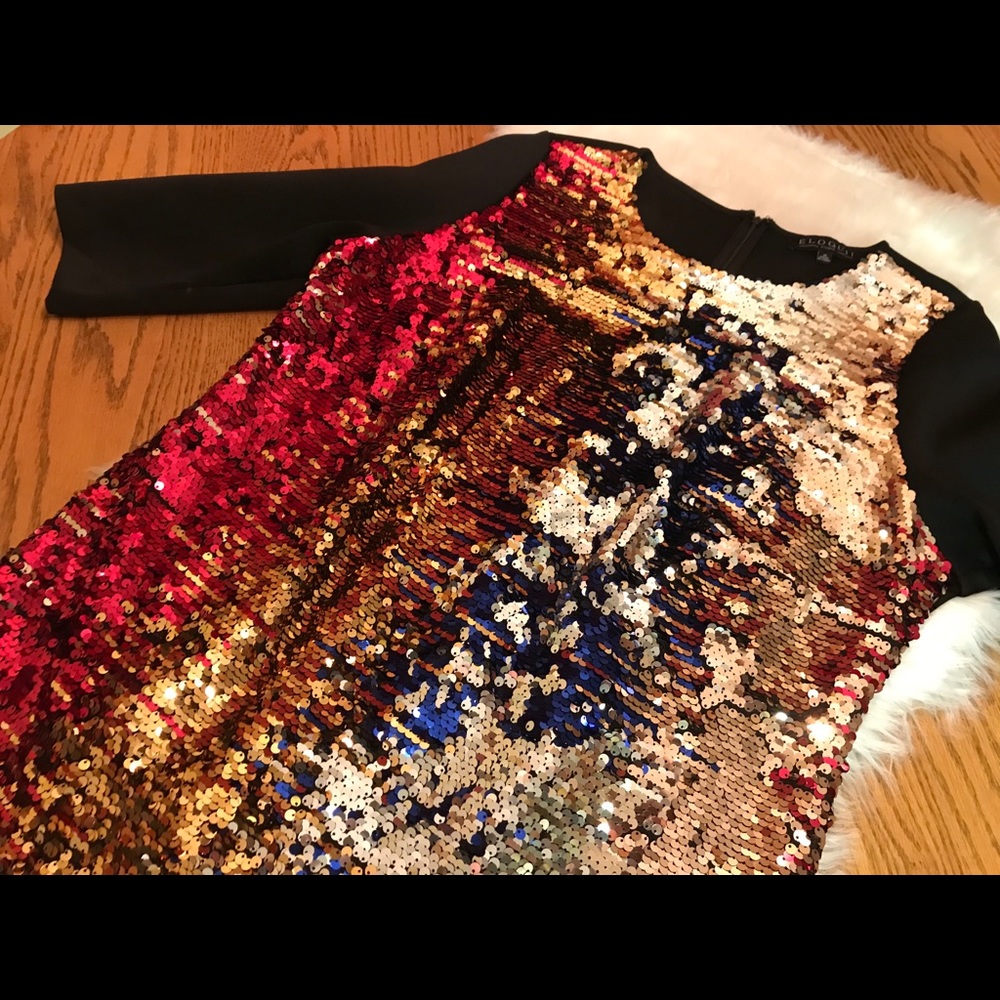 Eloquii midi length sequin dress- size 16